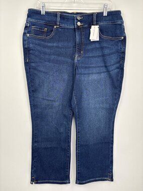 Lane Bryant High Rise Skinny Capri Crop Jean Size 16 NEW